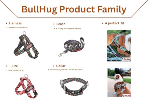 BULLHUG Adjustable Dog Harness– No Pull, No Choke – for English Bulldogs, French Bulldogs, Pugs & Broad-Chested Breeds – Easy, Safe Walks (Olive Green, Large) by BullHug - Image 5