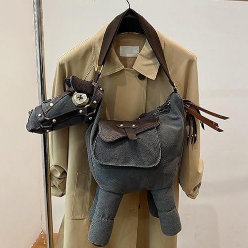 Bolso de hombro divertido y bolso de animales con forma de caballo para salir de compras 5
