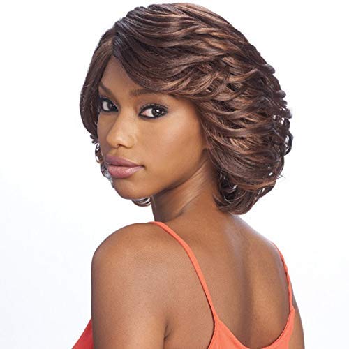 Vanessa Party Lace Synthetic Hair Deep J Part Wig-DJ VESA (1 Jet Black)