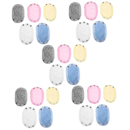 BUTIFULSIC 5sets Long Sleeve Jumpsuit Newborn Jumpsuit Comfortable Cotton Extender 5pcs*5