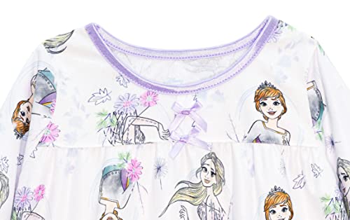 Disney Girls' Frozen Nightgown, Floral Sisters3