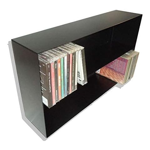 Estantería Metálica para 100 CD Negro Cover