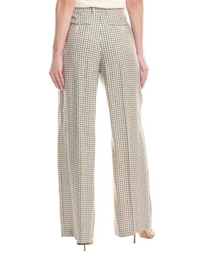 Theory Women's Linear Check Classic Trouser2