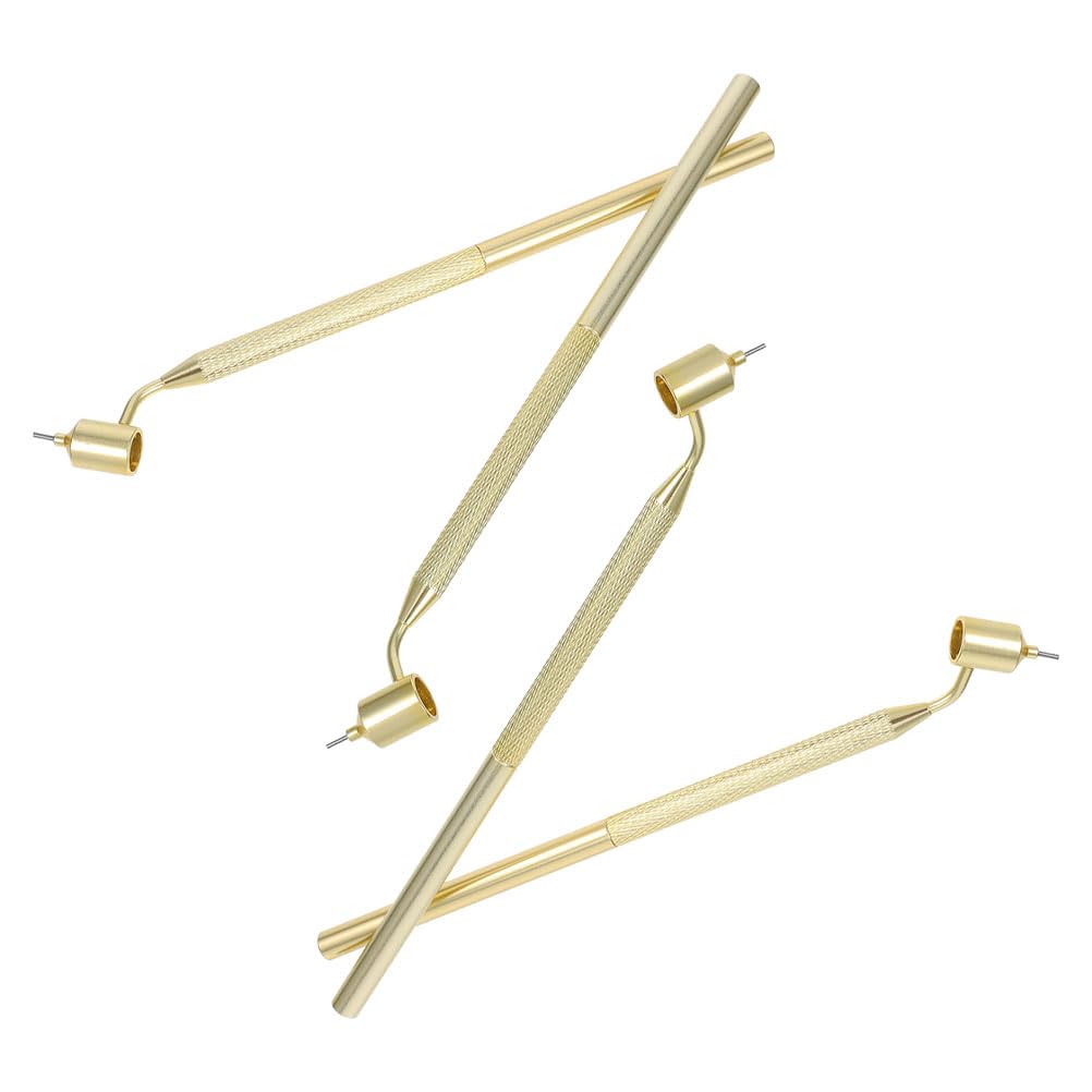 Rotulador de Pintura Fino de Metal Dorado 4 Piezas 0, 5 y 0, 7 Mm
