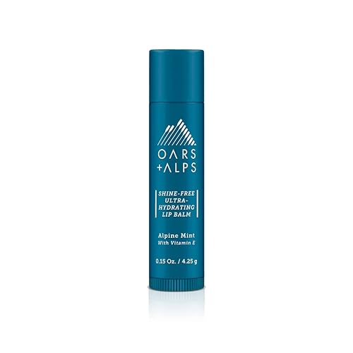 Miniatura 2 de Oars + Alps Shine Free - Bálsamo labial con vitamina E, cuidado labial ultra hidratante, menta alpina, paquete de 3, 0.45 onzas