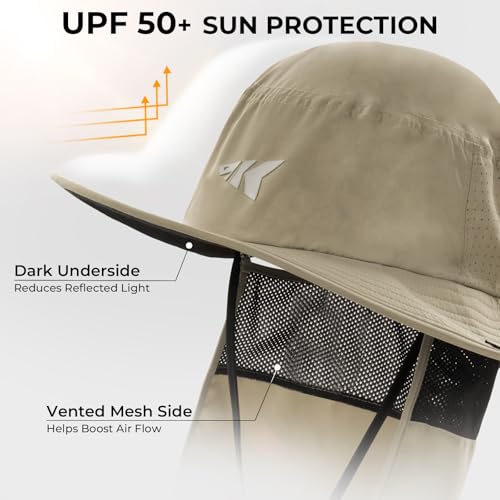 Image of KastKing Sol Armis UPF 50 Boonie Hat - Sun Protection Hat, Fishing Hat, Beach & Hiking Hat, Paddling