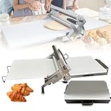 【Materiale premio】 Il corpo principale del rullo di pasta in acciaio inossidabile è realizzato in materiale in acciaio inossidabile a cibo, anti-russa, struttura semplice, scheda PE (antiaderente e non tossico) e materiale in acciaio inossidabile, rendendolo molto facile da pulire con una sola fessura di stoffa.