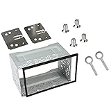 Universal Double Din Installation Kit, Slot Metal Car Stereo Radio Mounting Frame for Passat/MK3/Jetta Panel Frame, 2DIN Universal Car Radio Adapter in-Dash Mounting Frame Complete Fitting Kit
