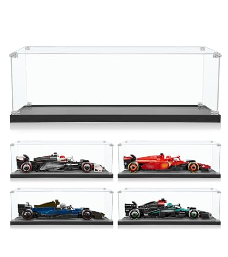 Image of Acrylic Display Case for Lego Speed Champions McLaren F1 Team MCL38 Race Car Toy, Dust-Proof Display Box for Lego 77251,Size:8.66x4.33x3.15 in(NOT Included The Model)