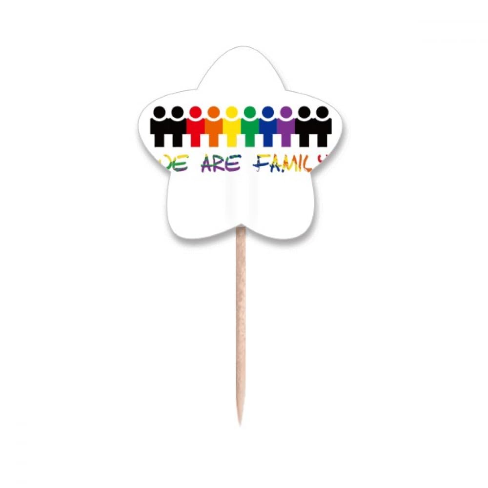Cure-dents LGBT drapeau arc-en-ciel We are Faly pour éviter les apéritifs ternes en soirée