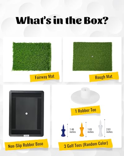 image for FODESAN Golf Swing Trainer Mat for Practice & Training – Replaceable