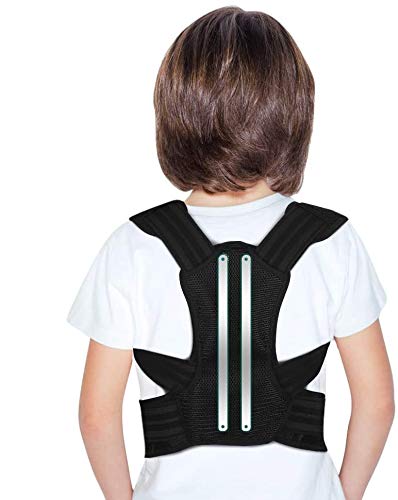 Back Posture Corrector for Kids and Teens, Adjustable Upper Back Brace Clavicle Support