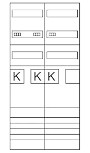 Hager ZK3EN28 Panel Wyłączników 3 ZP
