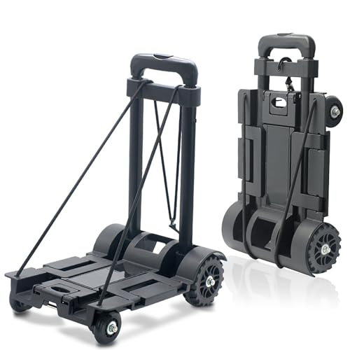 Carretilla plegable multiusos con ruedas de goma miniatura 1