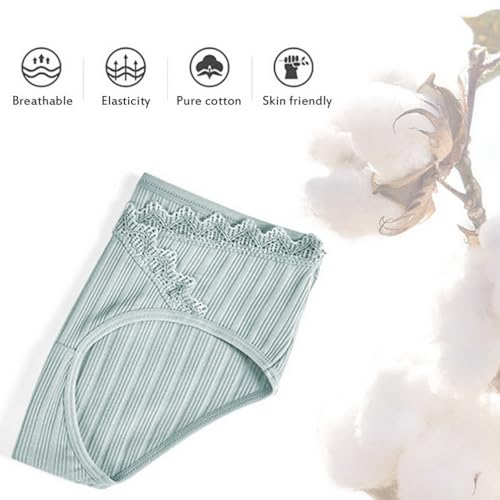 Culotte maternité lot de 6 slips de grossesse en coton doux taille basse - 3