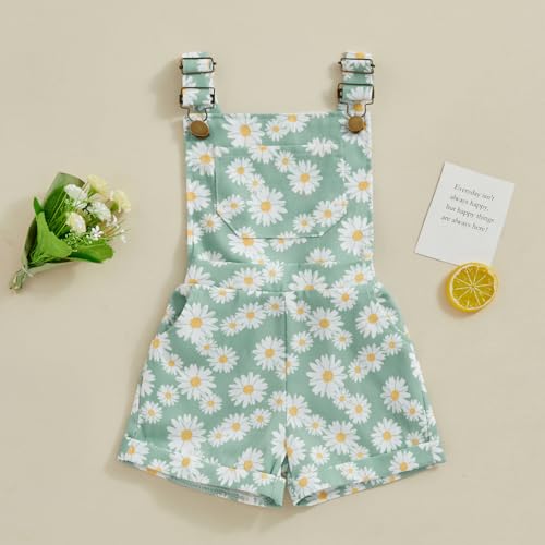 Toddler Baby Girl Overalls Loose Fit Boots Print Western Cowgirl Jumpsuit for Summer2