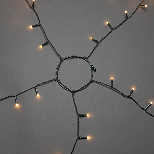 Konstsmide LED Halo Tree System Christmas Lights Indoor 5 Strands/Indoor Use (IP20)/150 Diodes/Optional 8 Hour Timer/1.8m/String Lights Green Cable - Image 3