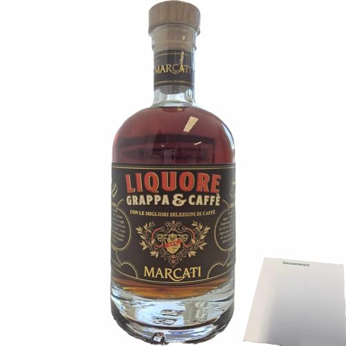 usy Bundle für Marcati Grappa Caffe 38% Vol. (0,7L Flasche) + usy Block