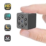 Mini Hidden Spy Camera,1080P Small HD Nanny Cam Portable Video Recorder with Night Vision Motion Detection Security Surveillance for Home, Car, Drone, Office