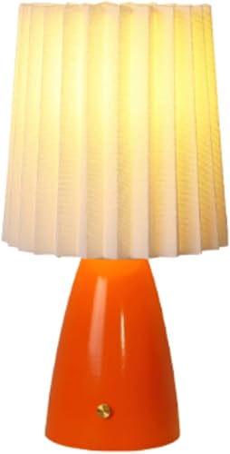 Lámparas de Mesa Pequeña Lámpara de Mesa Nórdica Plisada Lámpara de Mesita de Noche Moderna Simplicidad Lámpara de Mesita de Noche Lámpara