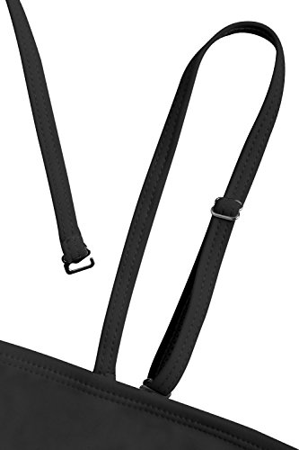 Pink Queen – Biquíni feminino com alça removível e cintura alta, 01 - Black, Medium