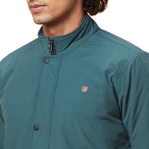 Image of Being Human Turquoise Regular Fit Men's Jacket Clothing