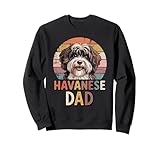 Photo Gallery retro havanese dad havaneses felpa Photo Gallery retro havanese dad havaneses felpa