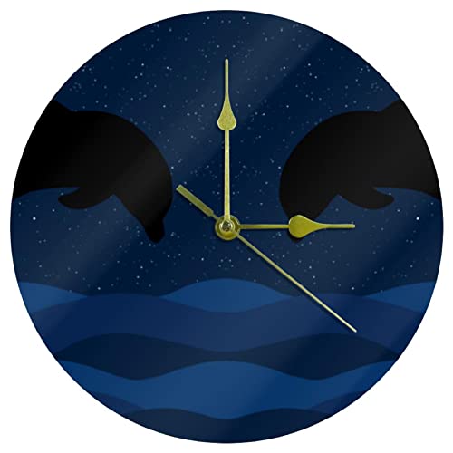 Horloge murale sans tic-tac acrylique pour concentration école - 2