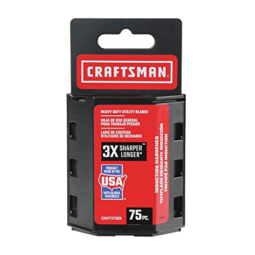 CRAFTSMAN Utility Knife Blades, 75 Pack (CMHT11700N)