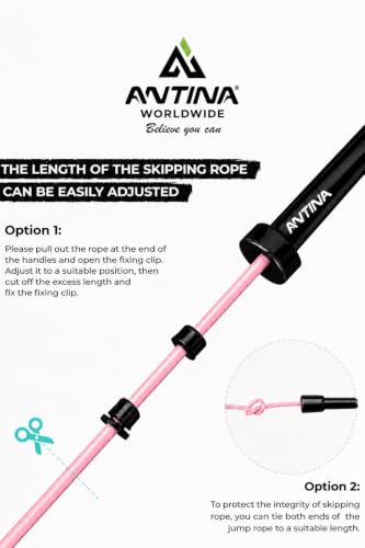 Image of Worldwide Adjustable Skipping Rope for Men & Women Speed Jump Rope for Exercise, Gym, Sports & Fitness