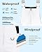 Pursky Boys Snow Ski Pants Kids Hiking Waterproof Windproof Insulated Youth Winter Outdoor Soft Shell Pants Snow Bibs Girls Snowpants Youth Ski Bibs Husky Snowbibs White 8