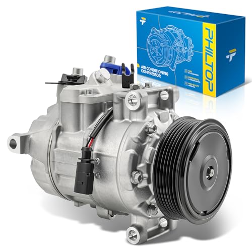 Image of PHILTOP Air Conditioner AC Compressor for Q5 2013-2017 2T, A4 Quattro 2010-2015,Q5 2010-2012,A5 Quattro 2011-2017,A4 Quattro 2005-2006 2008-2009 2.0T,Macan 2018,2020,2022-2023 2T,Q3 /Q3 Quattro 15-16