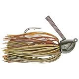 Strike King Hack Attack Jig Fishing Lure, Flipping Jig, Green Pumpkin Craw, 1-Ounce