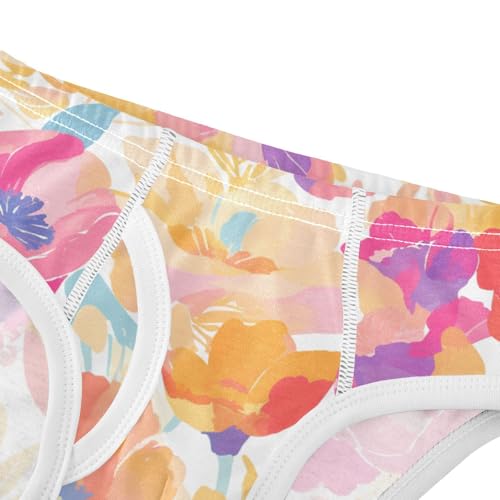 KLL Flowers Colorful Boys Toddler Pure Cotton Underwear Briefs Cute Children Undies4