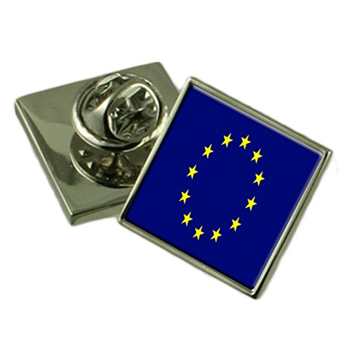 Insignia Unión Europea grabada para solapa sin dañar la ropa
