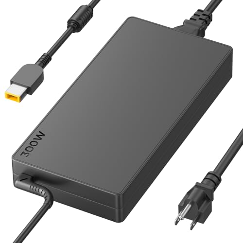300W Laptop Charger Compatible with Lenovo Legion 5 5i 5P 7 7i pro 15 16 17 R9000P R9000K Y9000K Y9000X ADL300SDC3A GX21F23045 SA10R16956 5A10W86289 Power Adapter Supply Cord