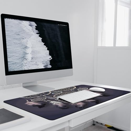 Tapis de bureau attrape-rêves grand format sous-main de protection pour ordinateur portable - 6
