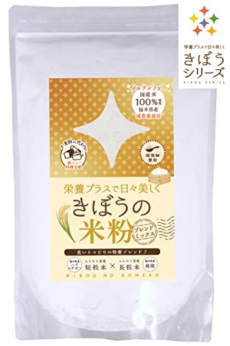減農薬 米粉 10kg (2kg×5袋) パン用・料理用 福井県産米使用 短粒種×長粒種ブレンド 超微粉タイプ 吸水量低い 国産 無添加 グルテンフリー きぼうの米粉