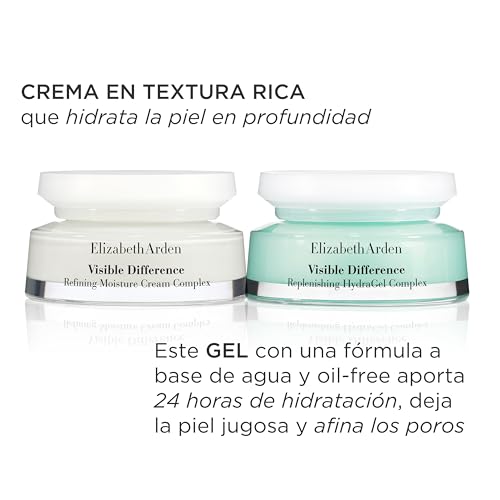 Elizabeth Arden Visible Difference, Gel Facial Hidratante, con Ácido Hialurónico y Vitamina E, para una Hidratación Intensa, Suaviza y Aporta Uniformidad a la Piel, Textura Ligera 75 ml - imagen 4