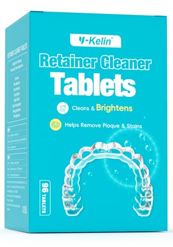 Y-kelin Orthodontic Retainer Cleansing Tablet 96 Tablet (96 Count (Pack of 1))