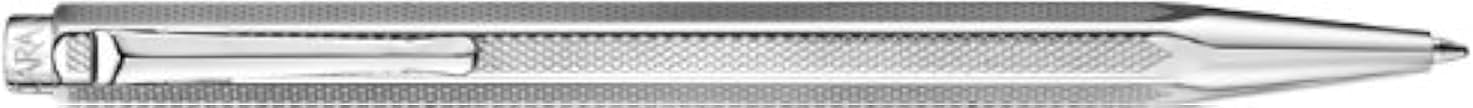 Caran d' Ache Retro Ecridor Rhodium Ballpoint Pen, Silver, Large Engraving Space (0890.497)