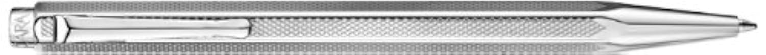 Caran d' Ache Retro Ecridor Rhodium Ballpoint Pen, Silver, Large Engraving Space (0890.497)