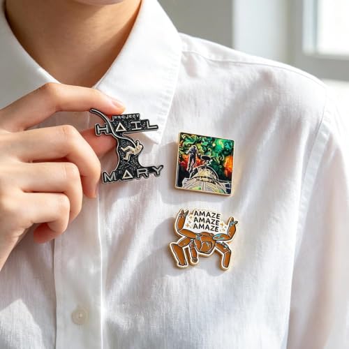 Image of Enamel Pins Set Sci-Fi Gift for Men Women