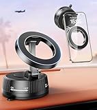 スマホホルダー 車 マグネット【真空ナノゲル吸盤×N55超強磁力】360°調整可能 スマホスタンド 車載スマホホルダー 多角度自由調節 カー用品 高級合金素材 片手操作 折りたたみ式 軽量コンパクト スマホ車載ホルダー 携帯スタンド iPhone&Android多機種と多車種が対応