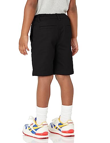 Image of Amazon Essentials Boys and Toddlers' School Uniform Woven Flat-Front Shorts with Elastic Waist