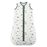 Mosebears Baby Winter Sleeping Bag, Children's Sleeping Bag, 2.5 Tog, Baby Sleeping Bags, 100% Cotton for Various Sizes from Birth to Age of 24 Months(Plant,12-18 Months)