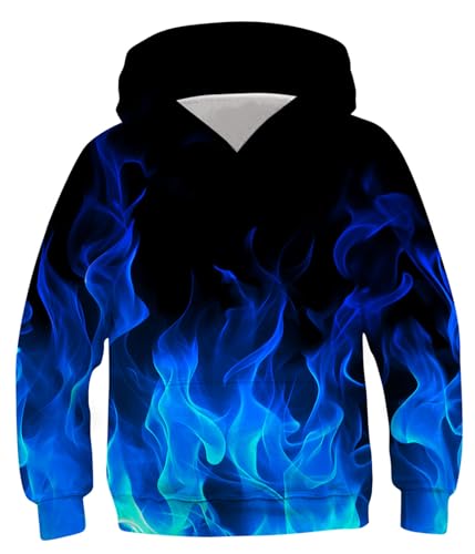 TUONROAD Boys Girls Hoodies 3D Printed Cool Hooded Lightweight 6-16T Hooded Pullover Sweatshirt for Kids