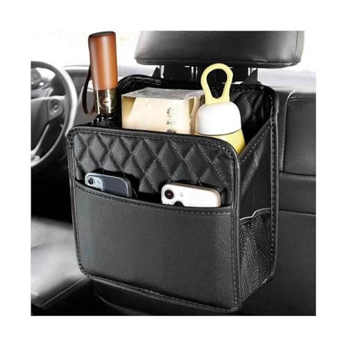 ZNDAW Car Back Seat Organizer, Foldable Leather...