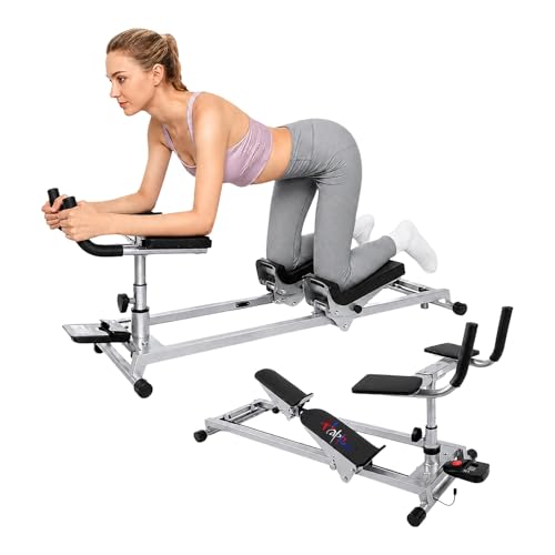 Happlee Crawling Machine for Adults Core Twist Trainer and Back Workouts with Counter 5 Height Settings 3 Angle Settings Home Gym Equipment