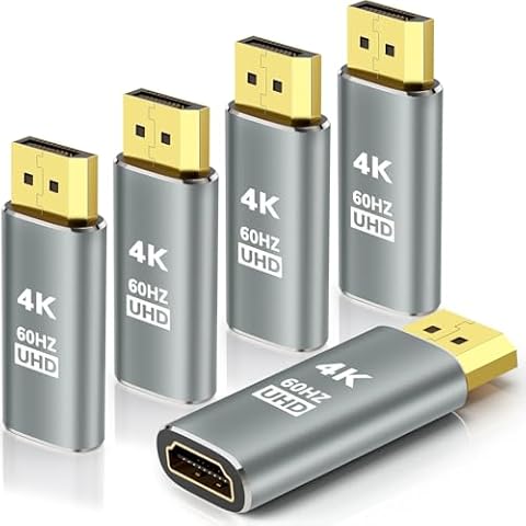 KELink 5Pack Displayport to HDMI Adapter 4K60Hz Cover